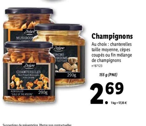 Promo Champignons Chez Lidl