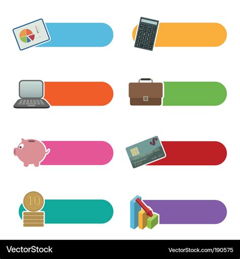 business  finance tabs royalty  vector image