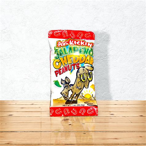 Ass Kickin Jalapeno Cheddar Peanuts 1oz Frank S BBQ Trading Post