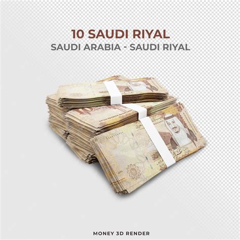 Premium PSD | A poster for 10 saudi rival shows a stack of money with