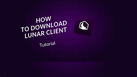 Tutorial How To Download Lunar Client Youtube