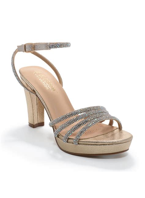 Amara 30 Dressy Heel Nude Shimmer GLITTER FASHION