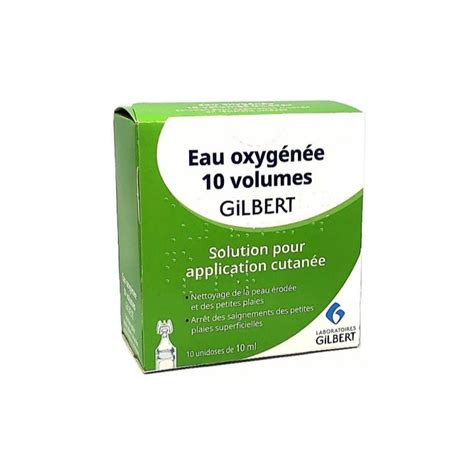 Eau Oxyg N E Volumes Gilbert Unidoses De Ml Gilbert