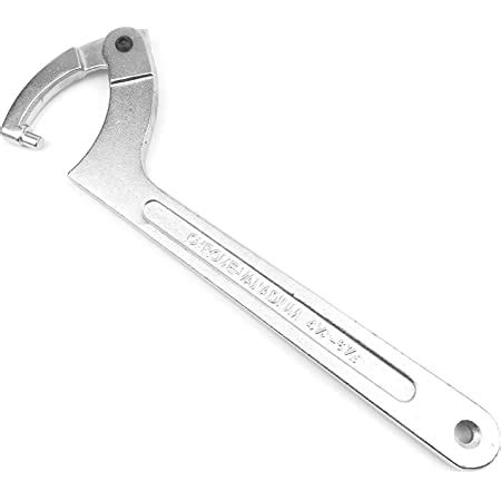 Eowpower Chrome Vanadium Adjustable C Spanner Hook Wrench Tool