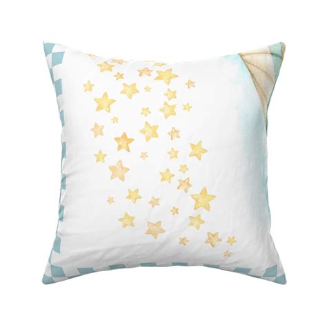 54x36 MINKY Panel Hot Air Balloon Fabric Spoonflower