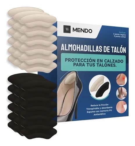 Pares De Almohadillas De Talón Adhesivas Taloneras Nude Y Negro Meses sin interés
