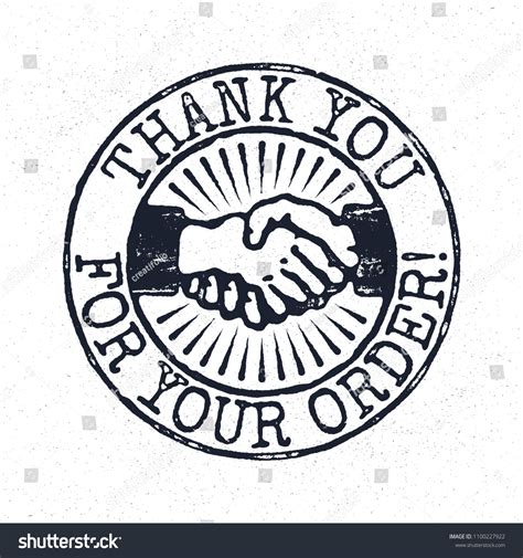 Thank You For Your Order Grunge Rubber Stamp Royalty Free Stock