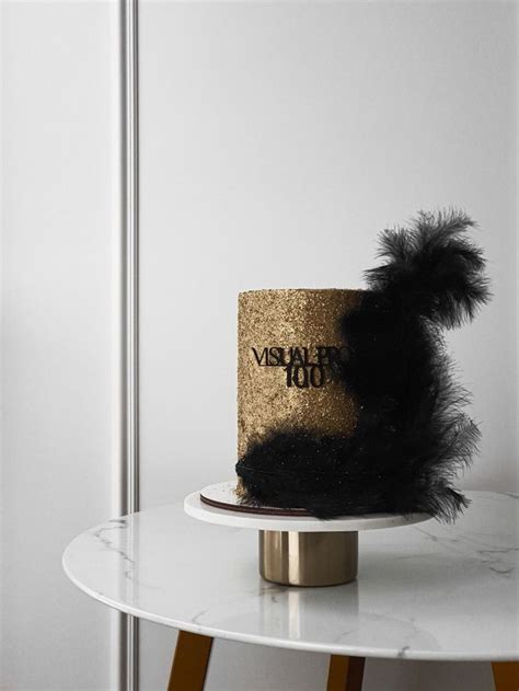 Золотой торт с перьями | Idee torta, Torte, Idee