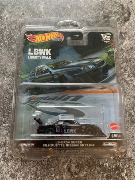 HOT WHEELS LIBERTY Walk LB ER Super Silhouette Nissan Skyline Chase NOIR EUR