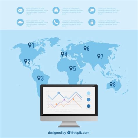 Infographie Sur La Carte Du Monde Vecteur Gratuite The Best