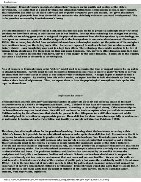 Bronfenbrenner's Theory Of Ecological Systems 11