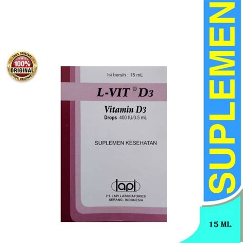 Jual L Vit D Drop Iu Memenuhi Kebutuhan Vitamin D Memelihara