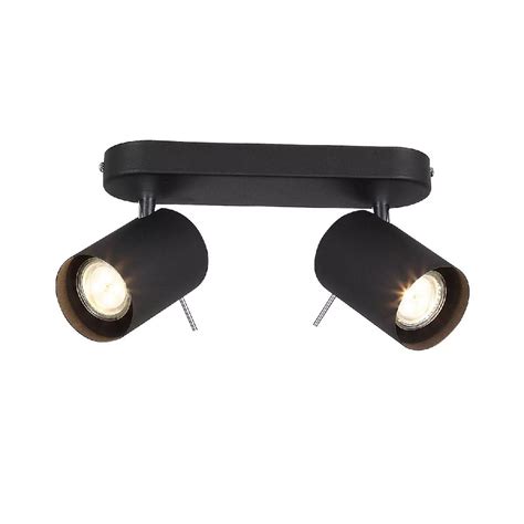 Спот ST-Luce Черный, Хром/Черный GU10 LED 2*3W Потолочные светильники ...