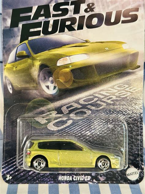 Hot Fast Furious Honda Civic EG Silver Series Mattel Hot Wheels