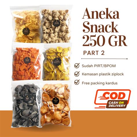 Jual [delish Snacks] Aneka Snack Grosir 250 Gram Part 2 Grosiran Kiloan Cemilan Camilan