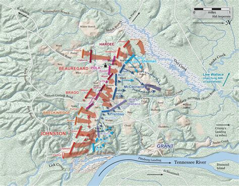 map of the battle of shiloh 4