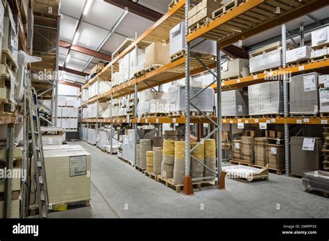 Paper Storage Printing Company Wales Uk Stock Photo Alamy