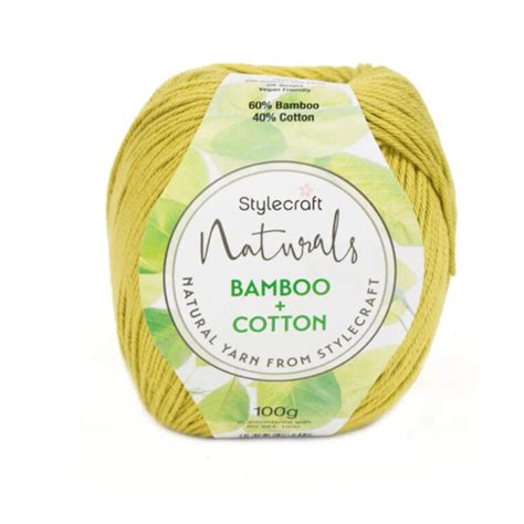 Stylecraft Naturals Bamboo Cotton Knit1purl1