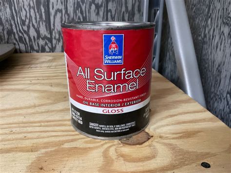 Sherwin Williams All Surface Enamel A11r238 Oil Base Gloss Safety Red