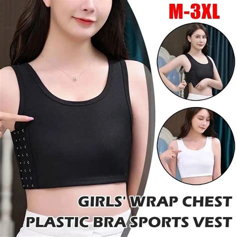 Pcs Trans Lesbian Chest Shaper Corset Breast Binder Reinforced Tank Tops Picclick Uk