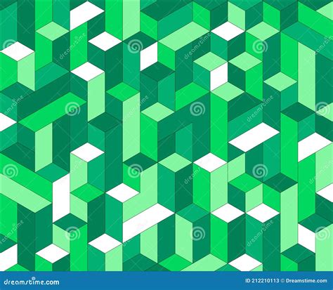 绿色geomwtric背景3d矢和插图 现代的平盖等距背景 向量例证 插画 包括有 照亮 装饰 212210113