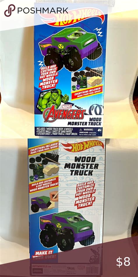 Hot Wheels Avengers Wood Monster Truck
