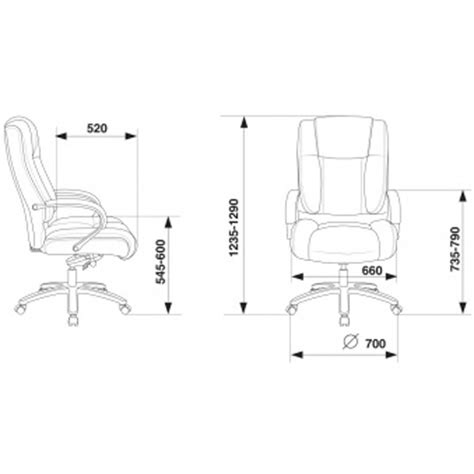 Кресло руководителя Бюрократ T-9925SL/BLACK черный кожа крестовина хром ...