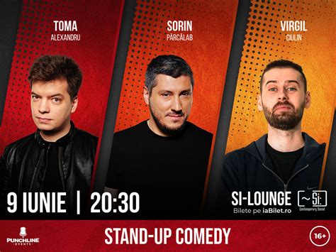 Bilete Stand up cu Toma și Sorin la Si Lounge 9 iun 21 ora 20 30