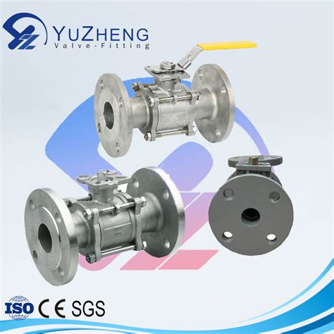 Pc Flanged Ball Valve Din Stainless Steel Valve With Mounting Pad