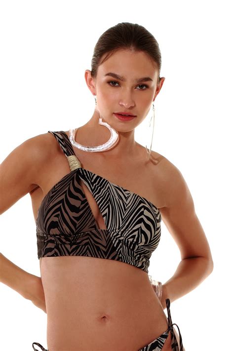 Bluepoint γυναικείο μαγιό bikini top με έναν ώμο African Queen