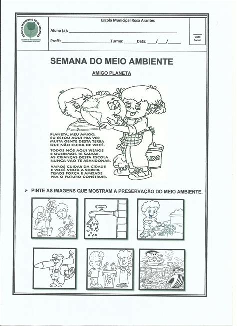 Projeto Para Semana Do Meio Ambiente Semana Do Meio 736