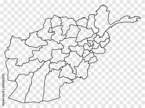 Blank Map Afghanistan High Quality Map Of Afghanistan On Transparent
