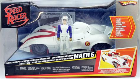 Speed Racer Battle Morph Mach 6 With Pilot Hot Wheels Mattel