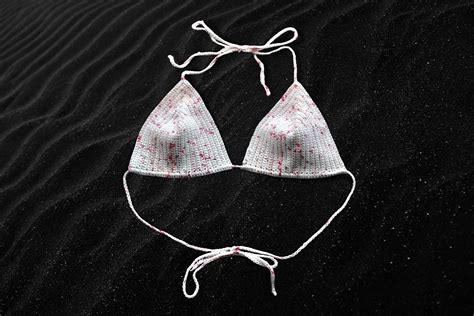 Top de bikini de ganchillo ajustable a pedido Etsy España