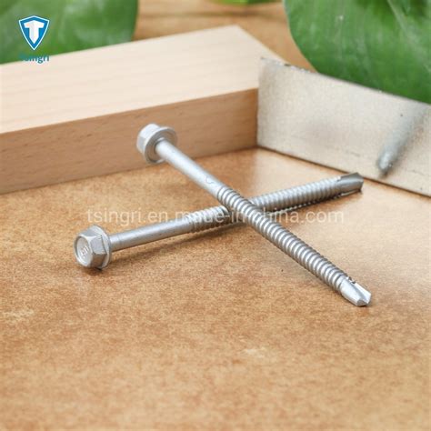 Tgr Tsingri Ss Ruspert Coated Hex Flange Washer Self Drilling Screws