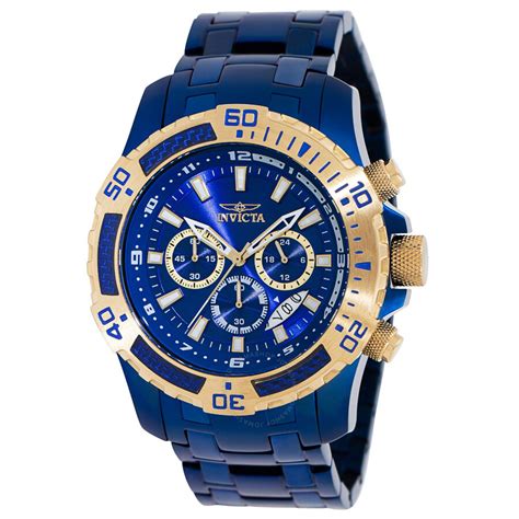 Invicta Pro Diver Chronograph Quartz Blue Dial Mens Watch 40907