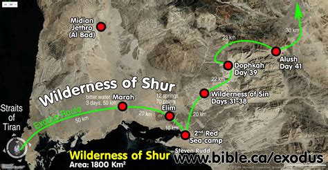 The Exodus Route: Wilderness of Shur