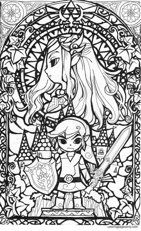 Zelda Coloring Pages