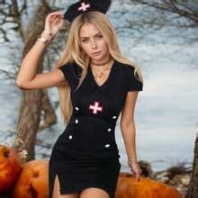 Women Sexy Lingerie Costume Naughty Nightingale Nurse Outfit Fancy Cosplay Dress Roleplay Suit