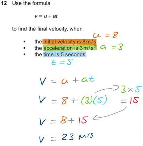 how to find final velocity without time
