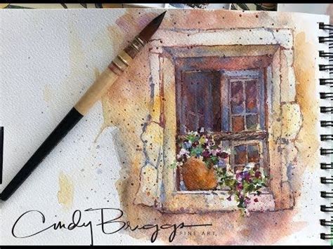 Cindy Briggs Watercolor Painting In Provence Step By Step Window