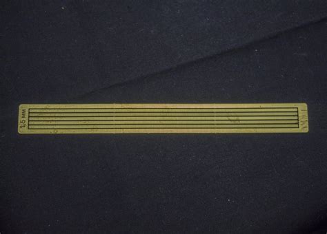Латунная полоса 1,5х130х0,25 мм 5 шт.