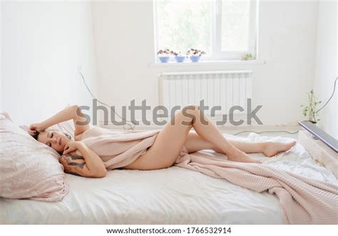 Sexy Blonde Girl Tattoo Nude Woman Stock Photo Shutterstock