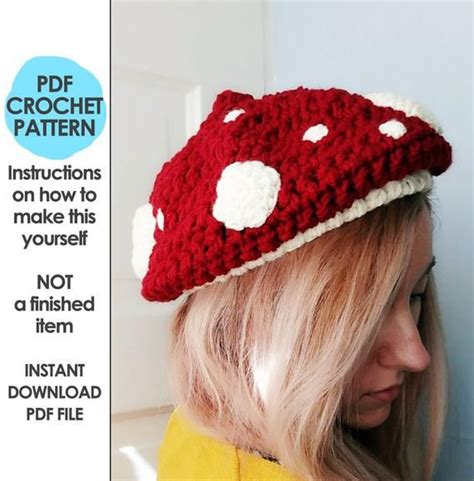 Crochet Mushroom Hat Pattern