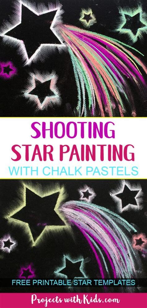 Dazzling Shooting Star Paintings With Chalk Pastels Chalk Pastels