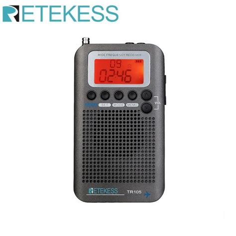 Retekess TR105 Band pesawat mudah alih FM AM SW Radio penalaan Digital ...