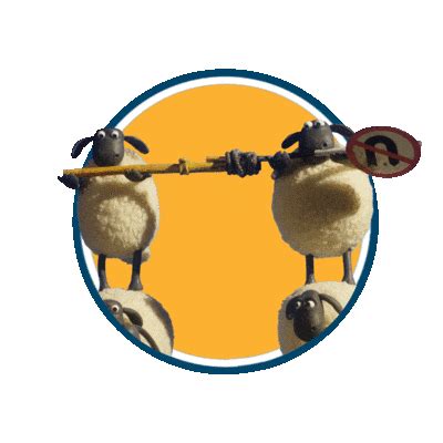 Shaun The Sheep Jump Sticker By Aardman Animations