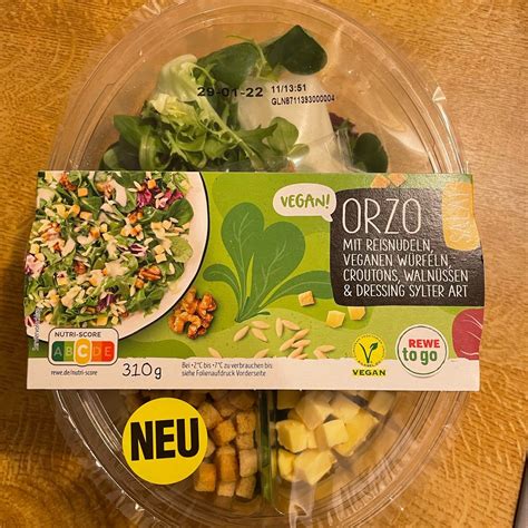 Rewe To Go Orzo Salat Reviews Abillion