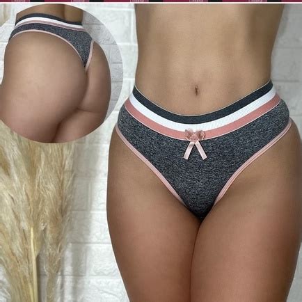 Kit 10 Calcinhas fio dental tanga lingerie mescla conforto elástico largo no cós e algodão