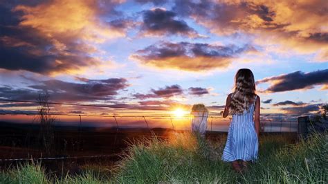 Wallpaper Sunlight Women Outdoors Model Blonde Sunset Long Hair